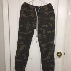 Army printed joggers